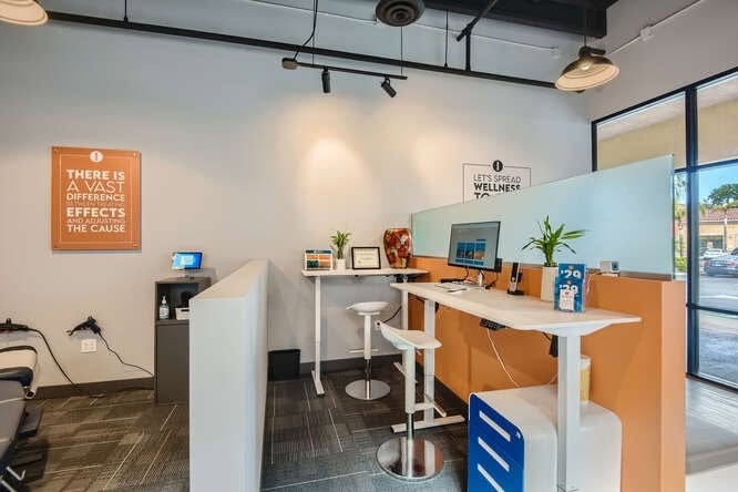 Front desk check-in area